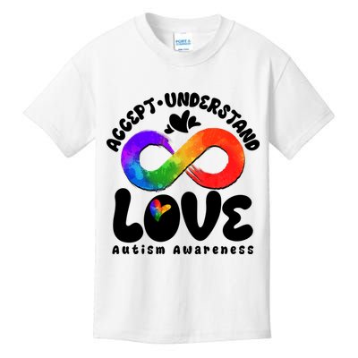 Accept Understand Love Autism Awareness Kids T-Shirt