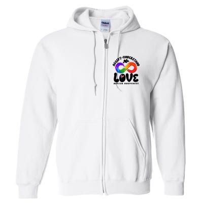 Accept Understand Love Autism Awareness Full Zip Hoodie
