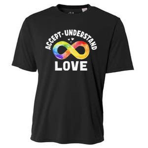 Accept Understand Love Autism Awareness ASD Infinity Symbol Cooling Performance Crew T-Shirt