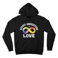 Accept Understand Love Autism Awareness ASD Infinity Symbol Hoodie