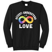 Accept Understand Love Autism Awareness ASD Infinity Symbol Sweatshirt