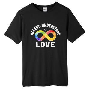 Accept Understand Love Autism Awareness ASD Infinity Symbol Tall Fusion ChromaSoft Performance T-Shirt