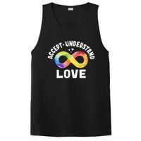 Accept Understand Love Autism Awareness ASD Infinity Symbol PosiCharge Competitor Tank