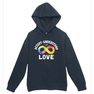 Accept Understand Love Autism Awareness ASD Infinity Symbol Urban Pullover Hoodie