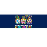 Accept Understand Love Autism Awareness Gnome Bumper Sticker