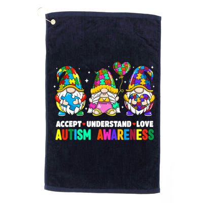 Accept Understand Love Autism Awareness Gnome Golf Towel