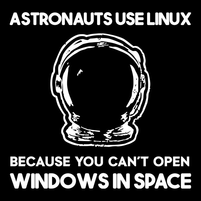 Astronauts Use Linux Because You CanT Open Windows In Space Sweatshirt
