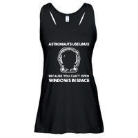 Astronauts Use Linux Because You CanT Open Windows In Space Ladies Essential Flowy Tank