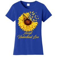 Accept Understand Love Sunflower Autism Women's T-Shirt