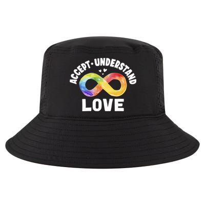 Accept Understand Love Autism Awareness ASD Infinity Symbol Cool Comfort Performance Bucket Hat