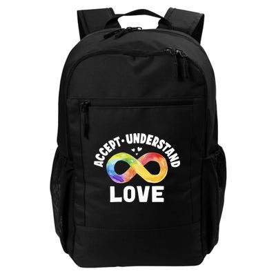 Accept Understand Love Autism Awareness ASD Infinity Symbol Backpack