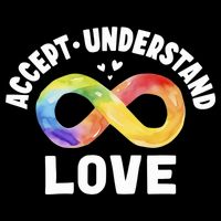 Accept Understand Love Autism Awareness ASD Infinity Symbol 16 in Basic Backpack