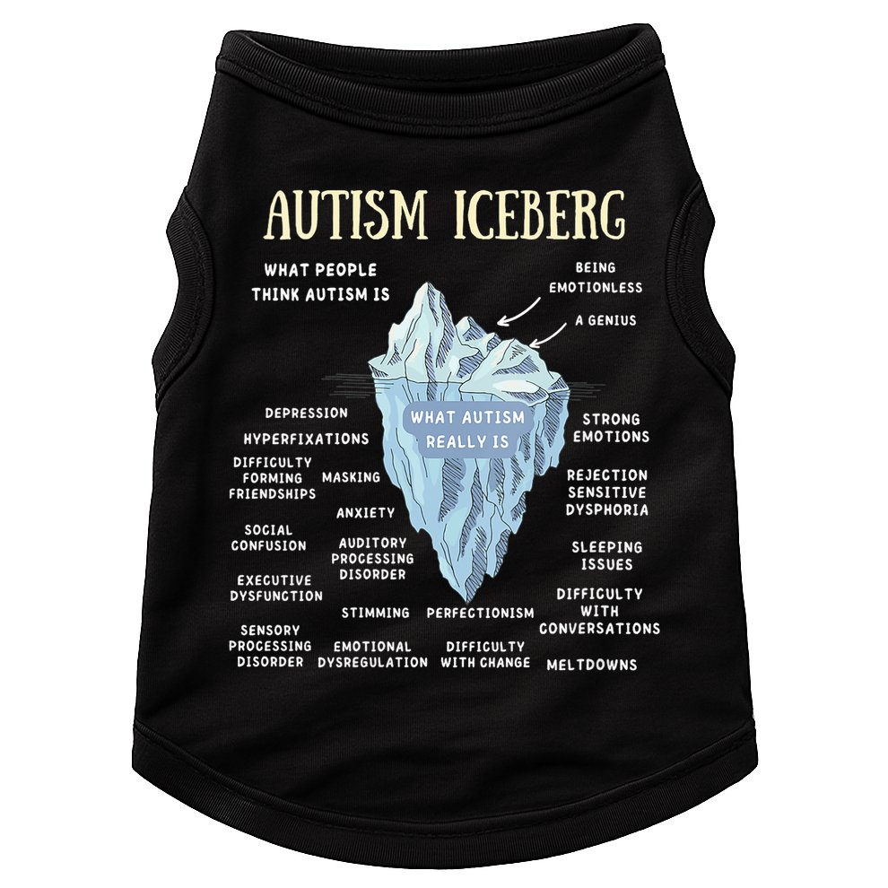 Accept Understand Love Autism Awareness Autism Iceberg Doggie Tank