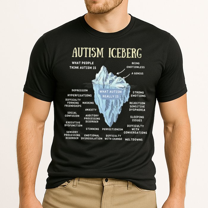 Accept Understand Love Autism Awareness Autism Iceberg Cooling Performance Crew T-Shirt