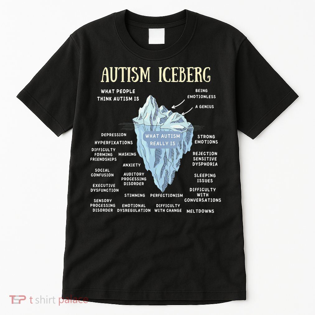 Accept Understand Love Autism Awareness Autism Iceberg Tall T-Shirt