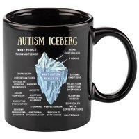 Accept Understand Love Autism Awareness Autism Iceberg 11oz C Handle Ceramic Mug