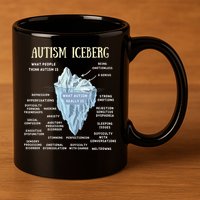Accept Understand Love Autism Awareness Autism Iceberg 11oz C Handle Ceramic Mug