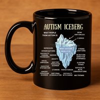 Accept Understand Love Autism Awareness Autism Iceberg 11oz C Handle Ceramic Mug