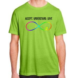 Accept Under Love Neurodiversity Autism Rainbow Adult ChromaSoft Performance T-Shirt