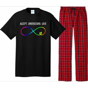 Accept Under Love Neurodiversity Autism Rainbow Pajama Set