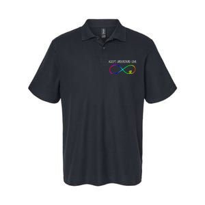 Accept Under Love Neurodiversity Autism Rainbow Softstyle Adult Sport Polo