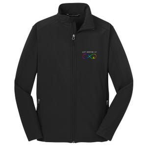 Accept Under Love Neurodiversity Autism Rainbow Core Soft Shell Jacket