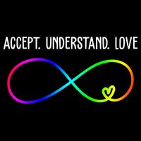 Accept Under Love Neurodiversity Autism Rainbow Premium T-Shirt