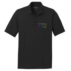 Accept Under Love Neurodiversity Autism Rainbow PosiCharge RacerMesh Polo