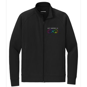 Accept Under Love Neurodiversity Autism Rainbow Stretch Full-Zip Cadet Jacket