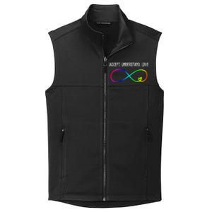 Accept Under Love Neurodiversity Autism Rainbow Collective Smooth Fleece Vest