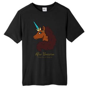 Afro Unicorn Large Portrait V2 Tall Fusion ChromaSoft Performance T-Shirt