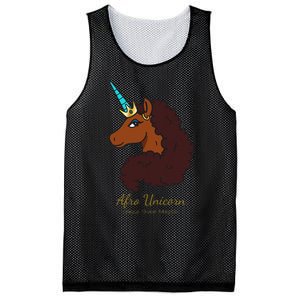 Afro Unicorn Large Portrait V2 Mesh Reversible Basketball Jersey Tank