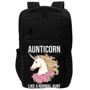 Auntie Unicorn Meaningful Gift Aunticorn Auntie Family Matching Gift Impact Tech Backpack