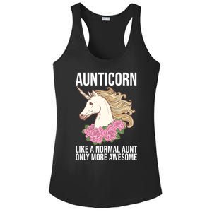 Auntie Unicorn Meaningful Gift Aunticorn Auntie Family Matching Gift Ladies PosiCharge Competitor Racerback Tank