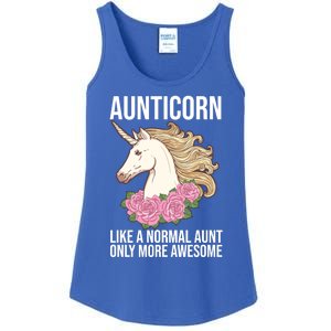 Auntie Unicorn Meaningful Gift Aunticorn Auntie Family Matching Gift Ladies Essential Tank