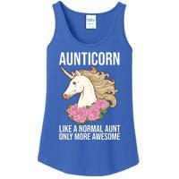 Auntie Unicorn Meaningful Gift Aunticorn Auntie Family Matching Gift Ladies Essential Tank