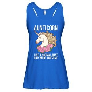 Auntie Unicorn Meaningful Gift Aunticorn Auntie Family Matching Gift Ladies Essential Flowy Tank