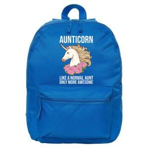 Auntie Unicorn Meaningful Gift Aunticorn Auntie Family Matching Gift 16 in Basic Backpack