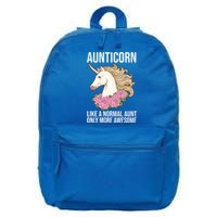 Auntie Unicorn Meaningful Gift Aunticorn Auntie Family Matching Gift 16 in Basic Backpack