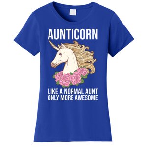 Auntie Unicorn Meaningful Gift Aunticorn Auntie Family Matching Gift Women's T-Shirt