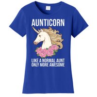 Auntie Unicorn Meaningful Gift Aunticorn Auntie Family Matching Gift Women's T-Shirt