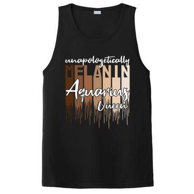 Aquarius Unapologetically Melanin Queen For Black Funny Gift PosiCharge Competitor Tank