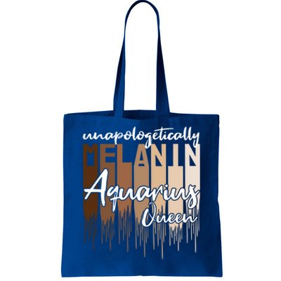 Aquarius Unapologetically Melanin Queen For Black Funny Gift Tote Bag