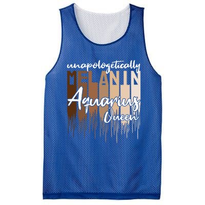 Aquarius Unapologetically Melanin Queen For Black Funny Gift Mesh Reversible Basketball Jersey Tank