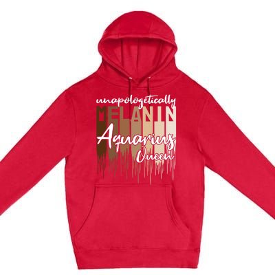 Aquarius Unapologetically Melanin Queen For Black Funny Gift Premium Pullover Hoodie