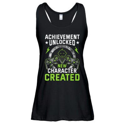 Achievement Unlocked New Character Created Video Gamer Ladies Essential Flowy Tank