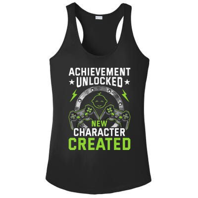 Achievement Unlocked New Character Created Video Gamer Ladies PosiCharge Competitor Racerback Tank