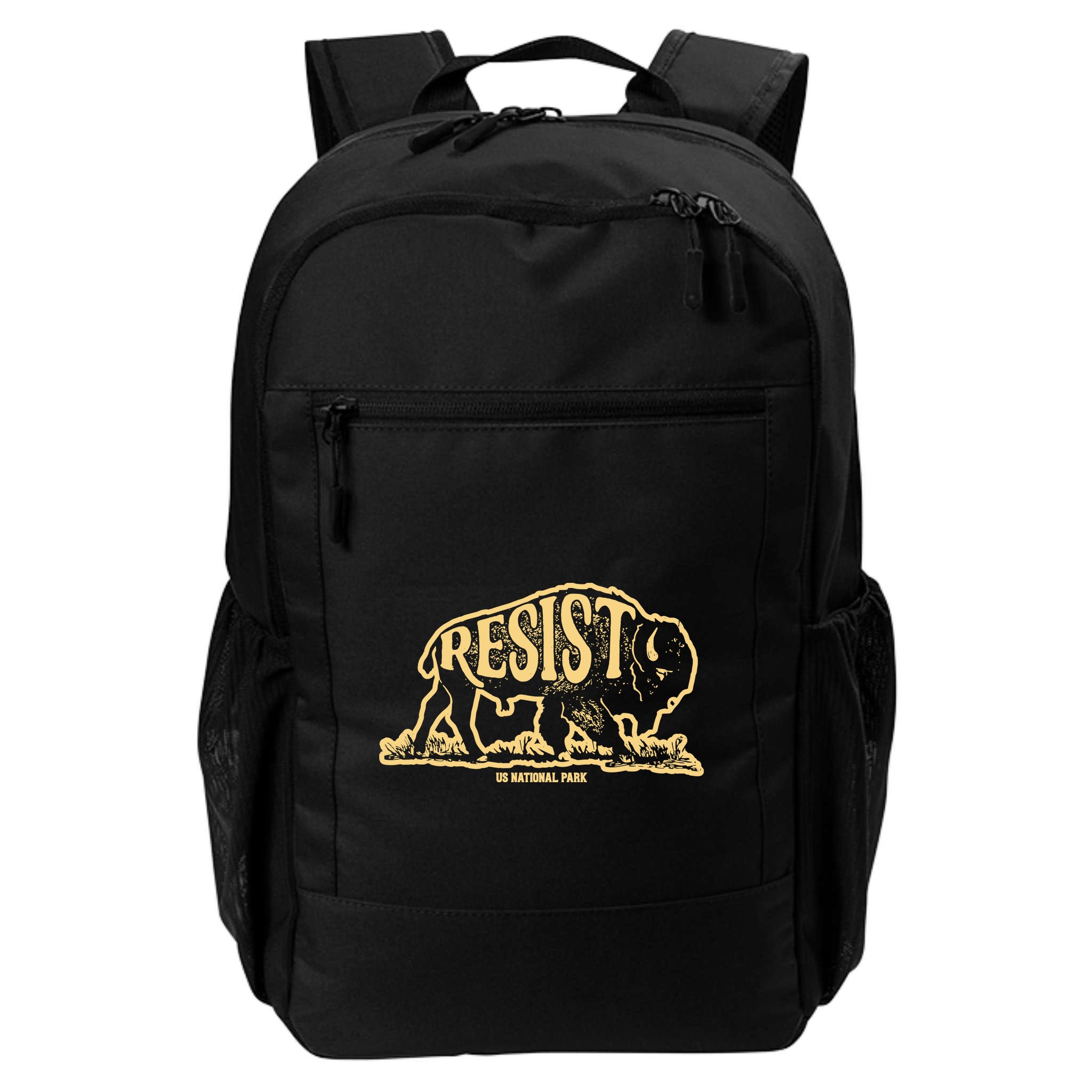 Alt Us National Park Resist Service Bison Buffalo Vintage Backpack