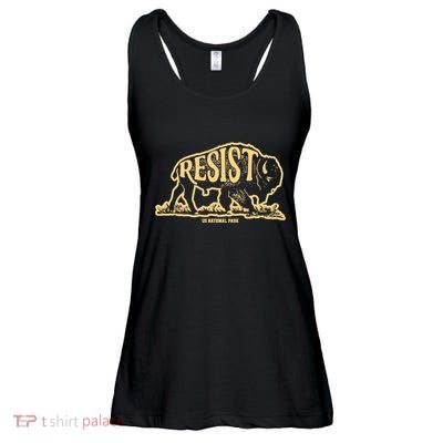 Alt Us National Park Resist Service Bison Buffalo Vintage Ladies Essential Flowy Tank