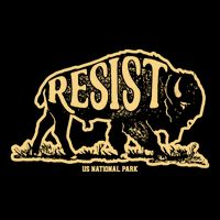 Alt Us National Park Resist Service Bison Buffalo Vintage Womens Tank Top